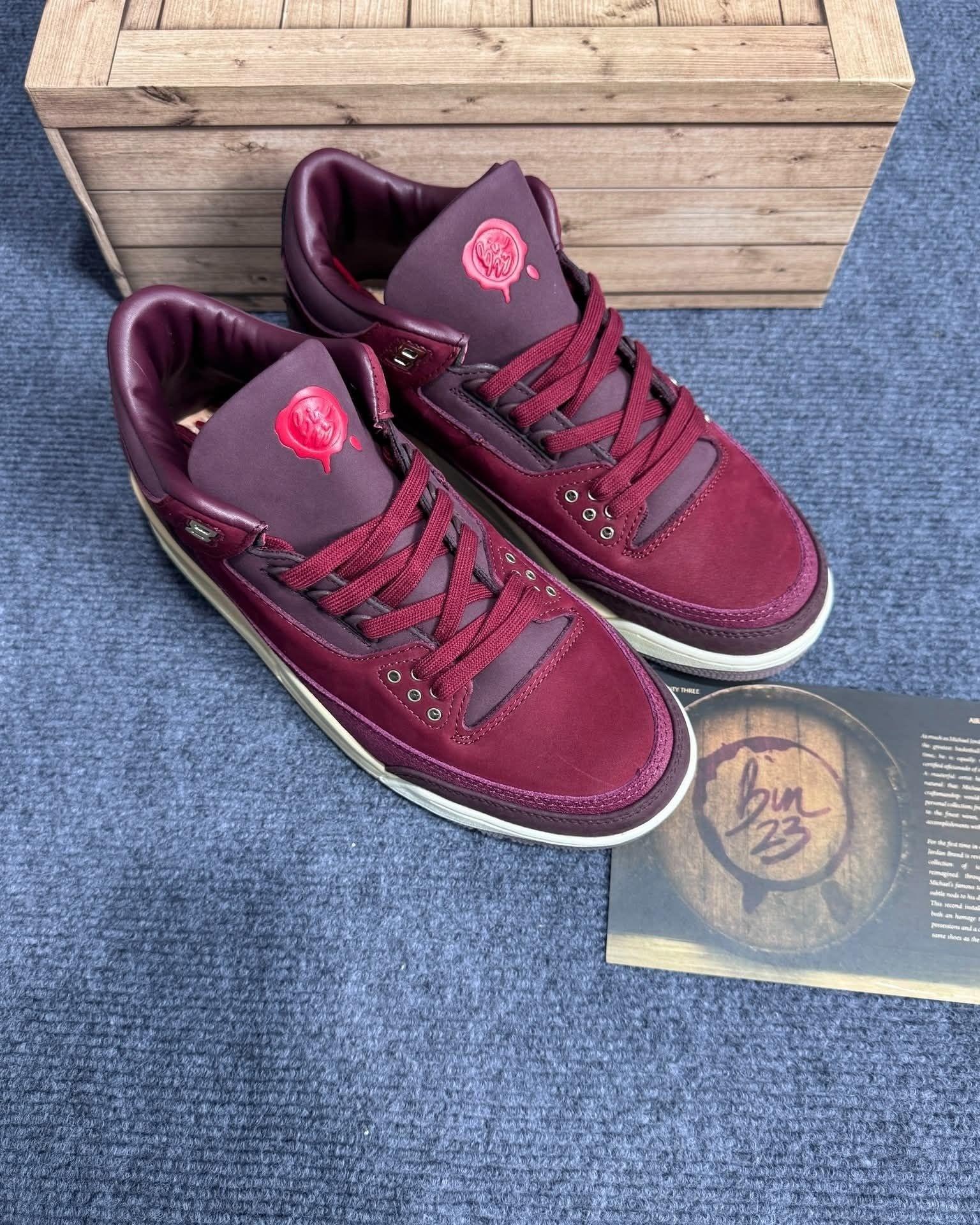 🍷 酒红封神!Air Jordan 3「Burgundy 酒桶限定」,把高级感刻进DNA里